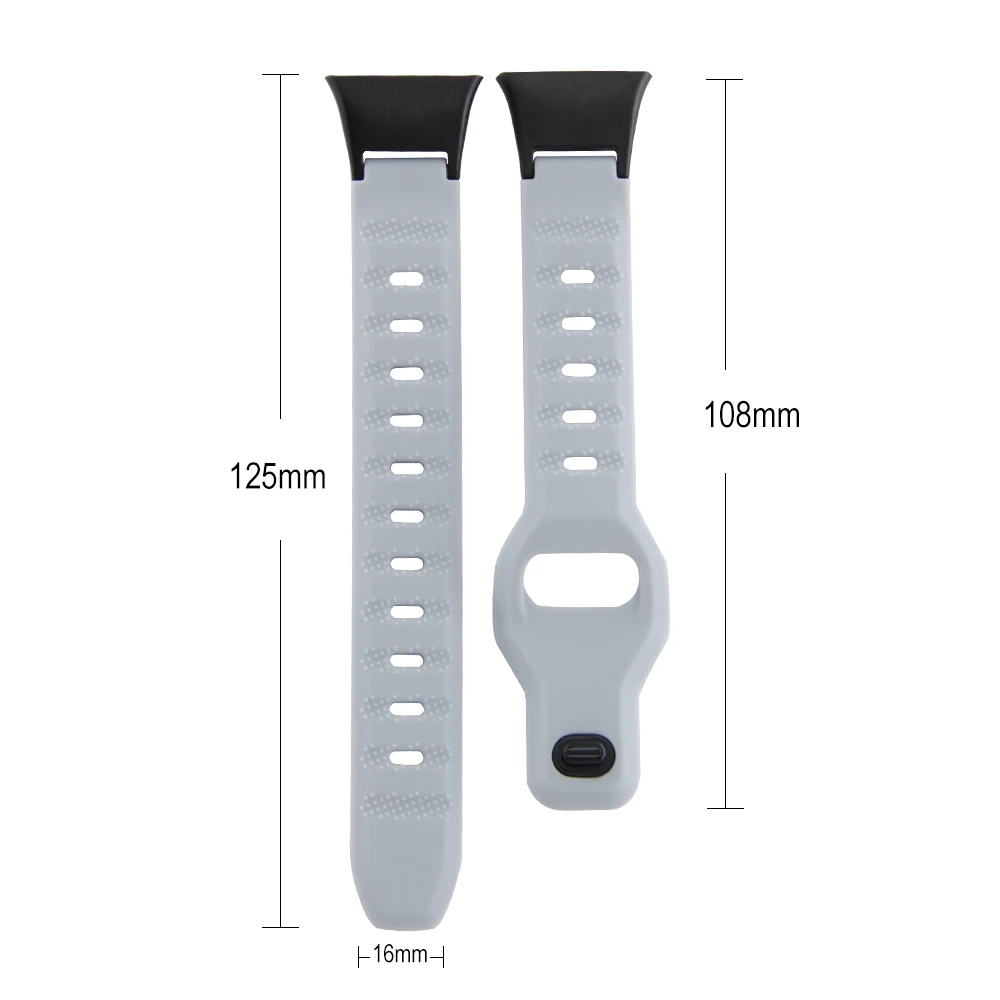 Quick Release Loop Strap For Xiaomi Mi Band 7 Pro Rice Grain Style Waterproof Silicone Replacement Adjustable Smart Watch Band