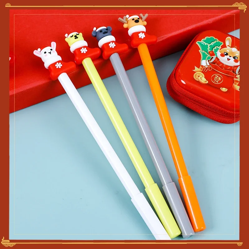 

Wholesale New Creative Christmas Shoes Reindeer Pine Tree Gel Pens Set Student Stationery Gift School Supplies