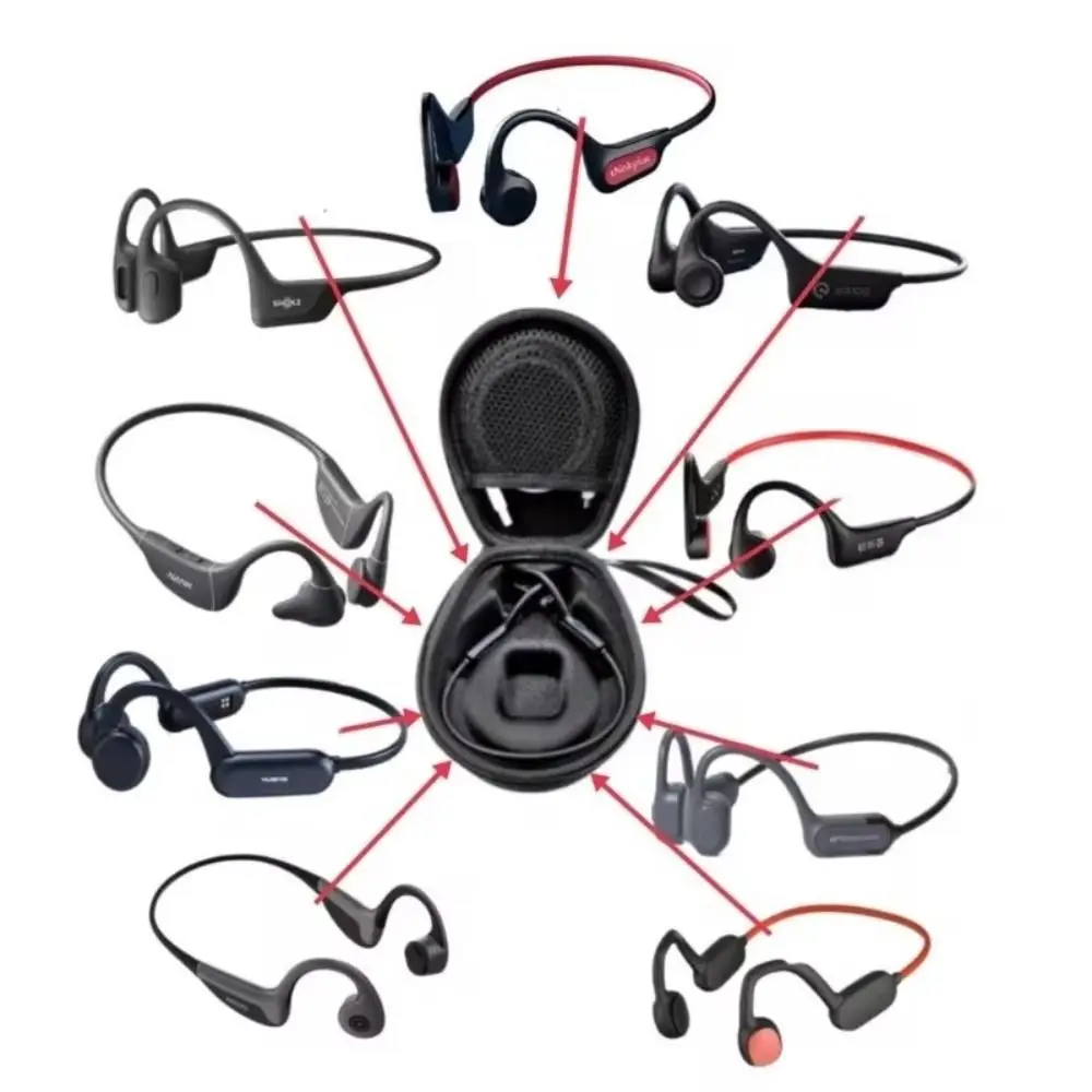 Universal Hard EVA Headset Storage Bag Portable Dustproof Carrying Case Cover Headphone Bluetooth Headphone Bag