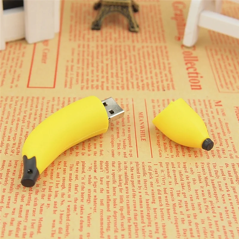 【Последнее место!】Банановый фруктовый милый флэш-накопитель USB 2.0, 64 ГБ, 64 ГБ, подарочная USB-накопитель для детей