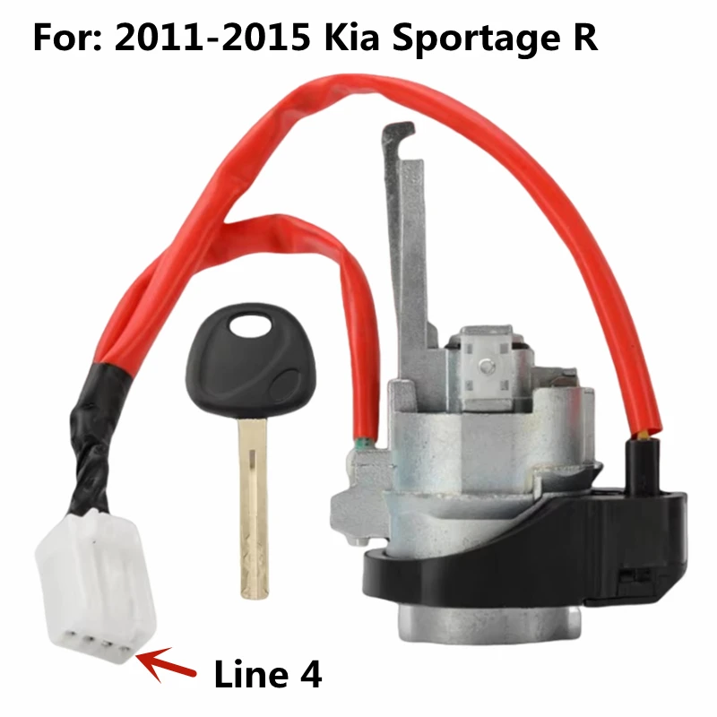 OEM Car Ignition Lock Cylinder For 2011-2015 Kia Sportage R Line 4 Auto Ignition Switch Lock Core Barrel With 1Pcs Key