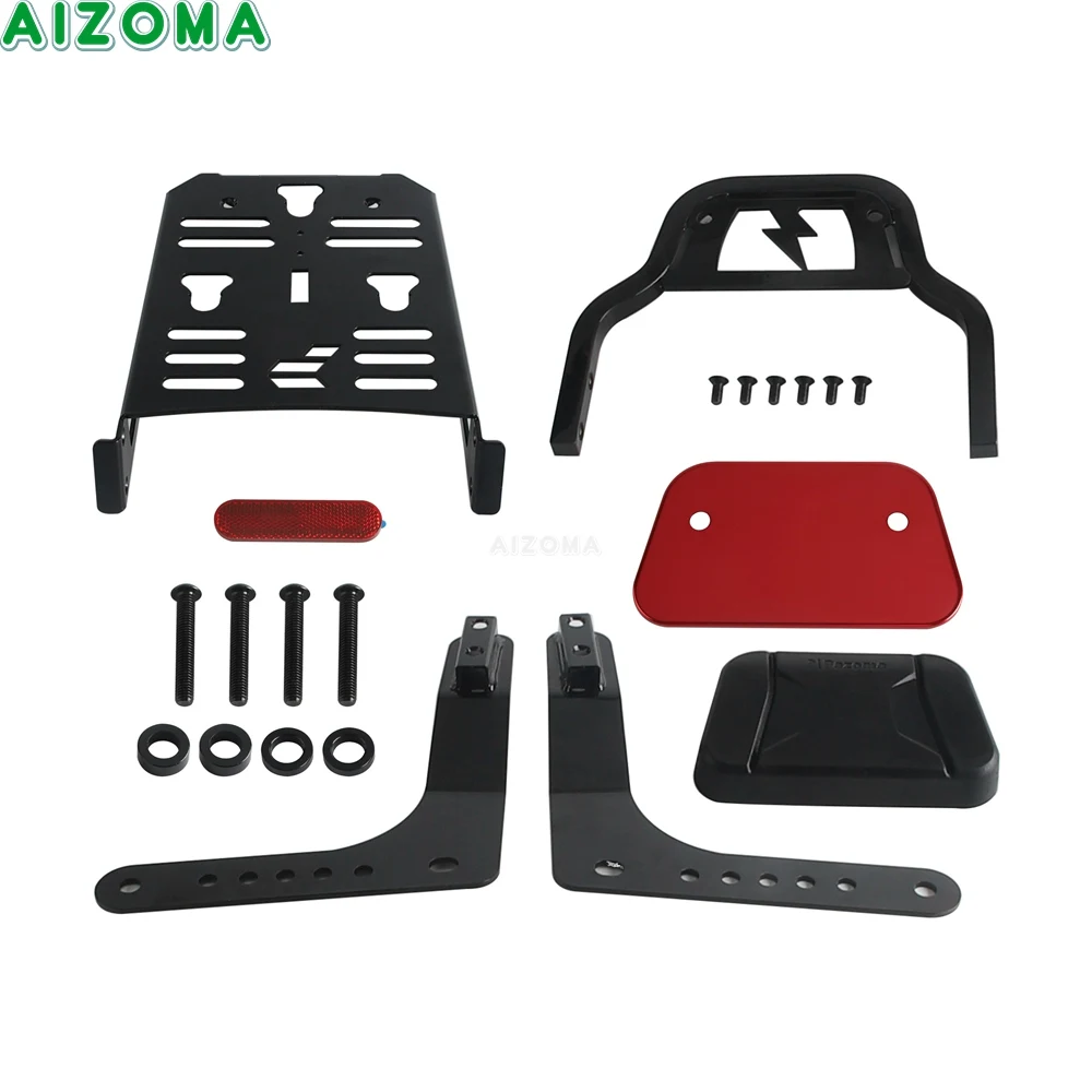 Motorbike Passenger Backrest Sissy Bar Rear Luggage Rack For Harley Softail Low Rider ST FXLRST EI Diablo FXRST Sport Glide FLSB view 4