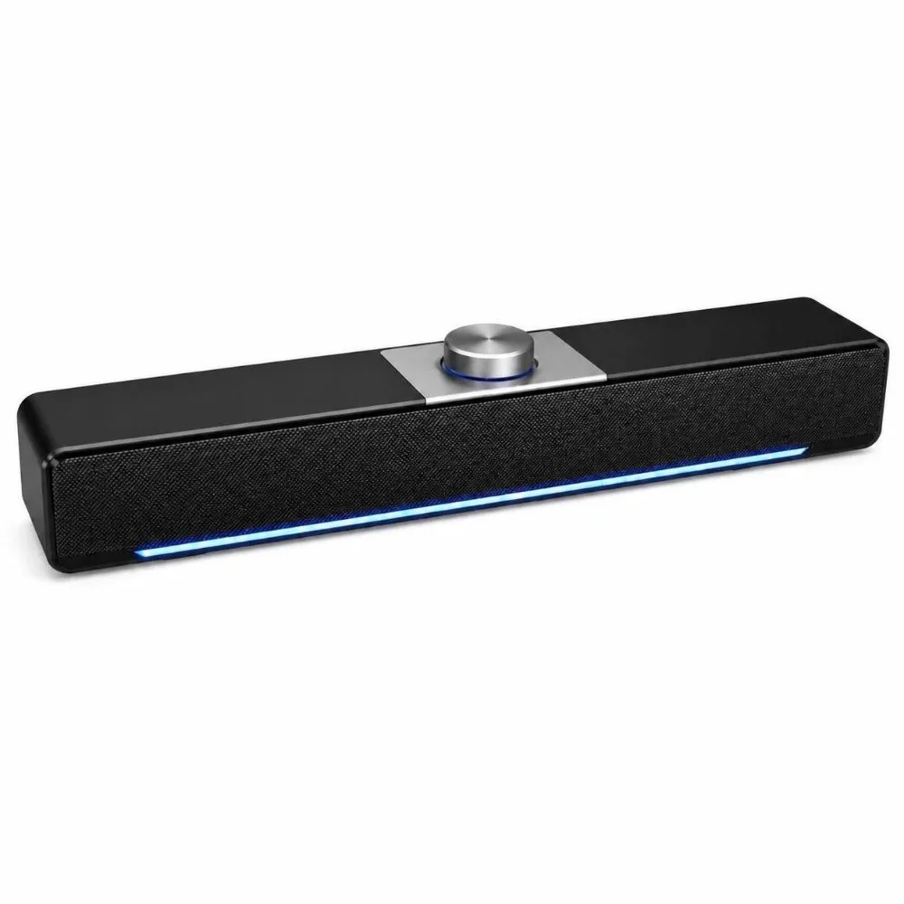 3.5mm Audio Plug USB Soundbar Bass Surround Deep Bass Sound Portable Speaker Indoor Use Multi-Function Stereo Music Player Box