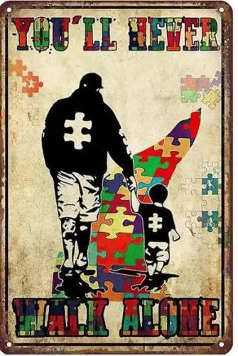 AUTISM METAL TIN SIGN 
