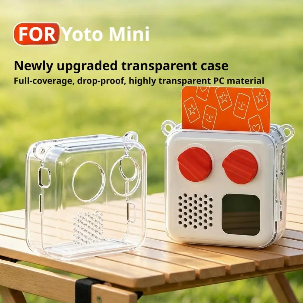 High-Transparency Case Bag For Yoto Mini Player Kids Music Players  Full Coverage, Shockproof Protective Shell Cover