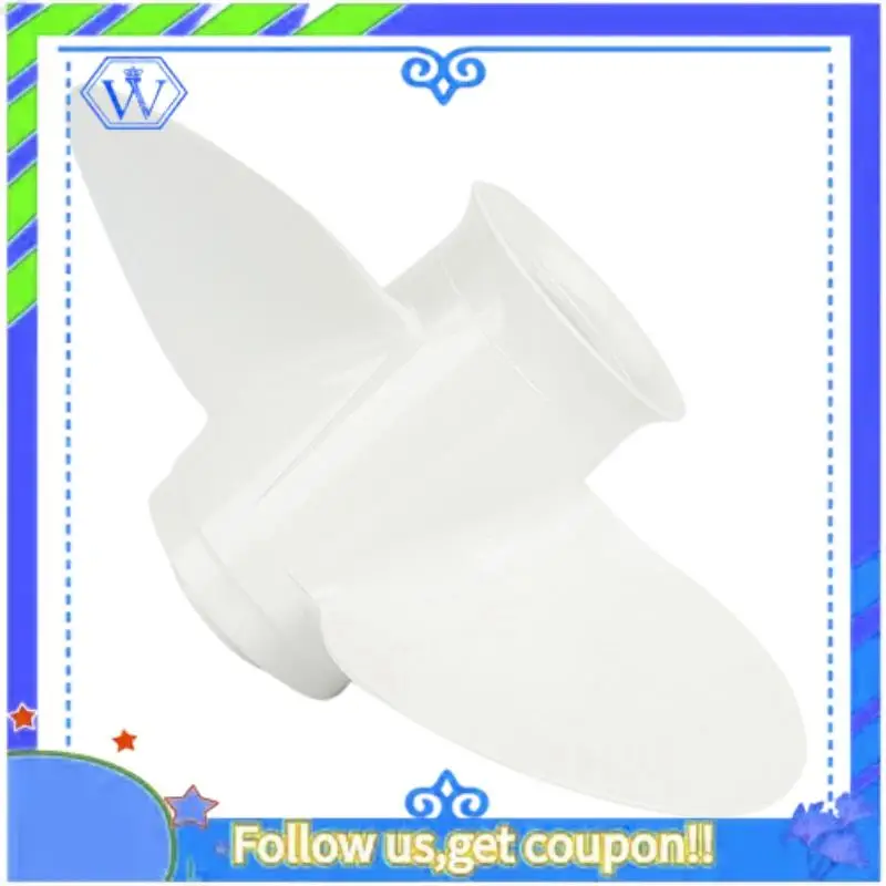 M46K-1 Piece 664-45952-00-EL 9 7/8 X 14 Aluminum Boat Outboard Propeller White Aluminum Alloy For Yamaha 20-30HP
