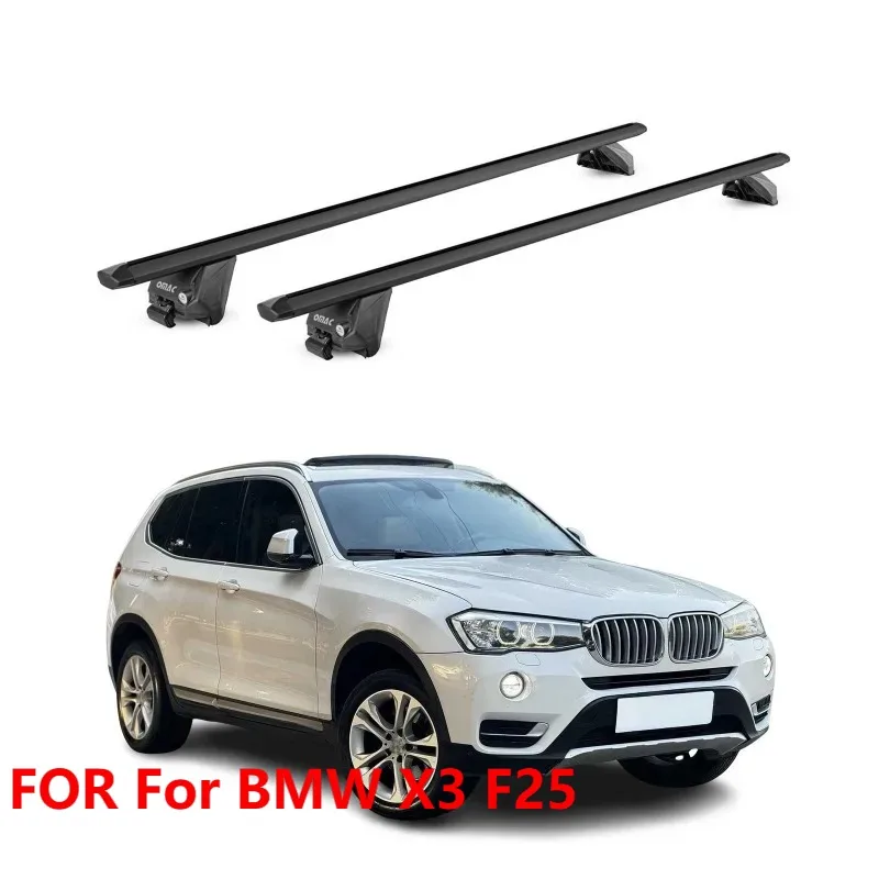 

For BMW X3 F25 2011-2017 Roof Rack Cross Bars Black Aluminum 2PC