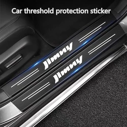 Carbon Fiber Car Threshold Protective Film Waterproof Car Sticker For Suzuki Jimny 2022 jb43 jb74 2009-2023 Accessories