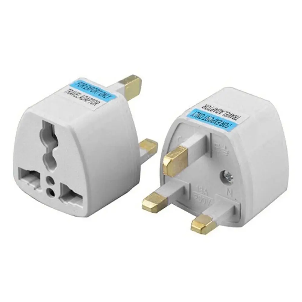 3PCS US/EU/CHINA/Australia To UK Adapter For Travel 3 Pin Plug Conversion Plug Power Socket Electrical Socket