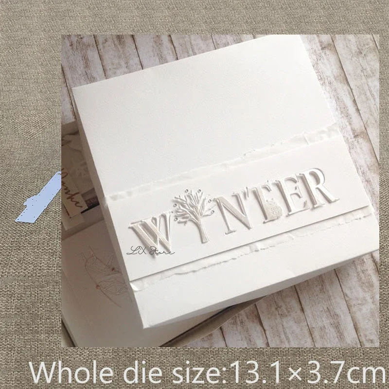 

XLDesign Craft Metal Cutting Die Stencil letter winter decoration Scrapbook Paper Card Craft Album DIY Embossing Die Cuts