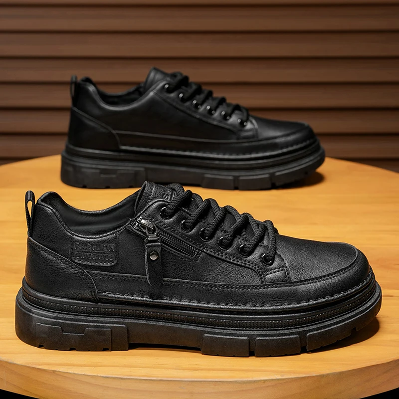 Men's Autumn Casual Sneakers Comfortable Platform Non-Slip Work Boots Fashion Designer Men's Zapatillas Hombre