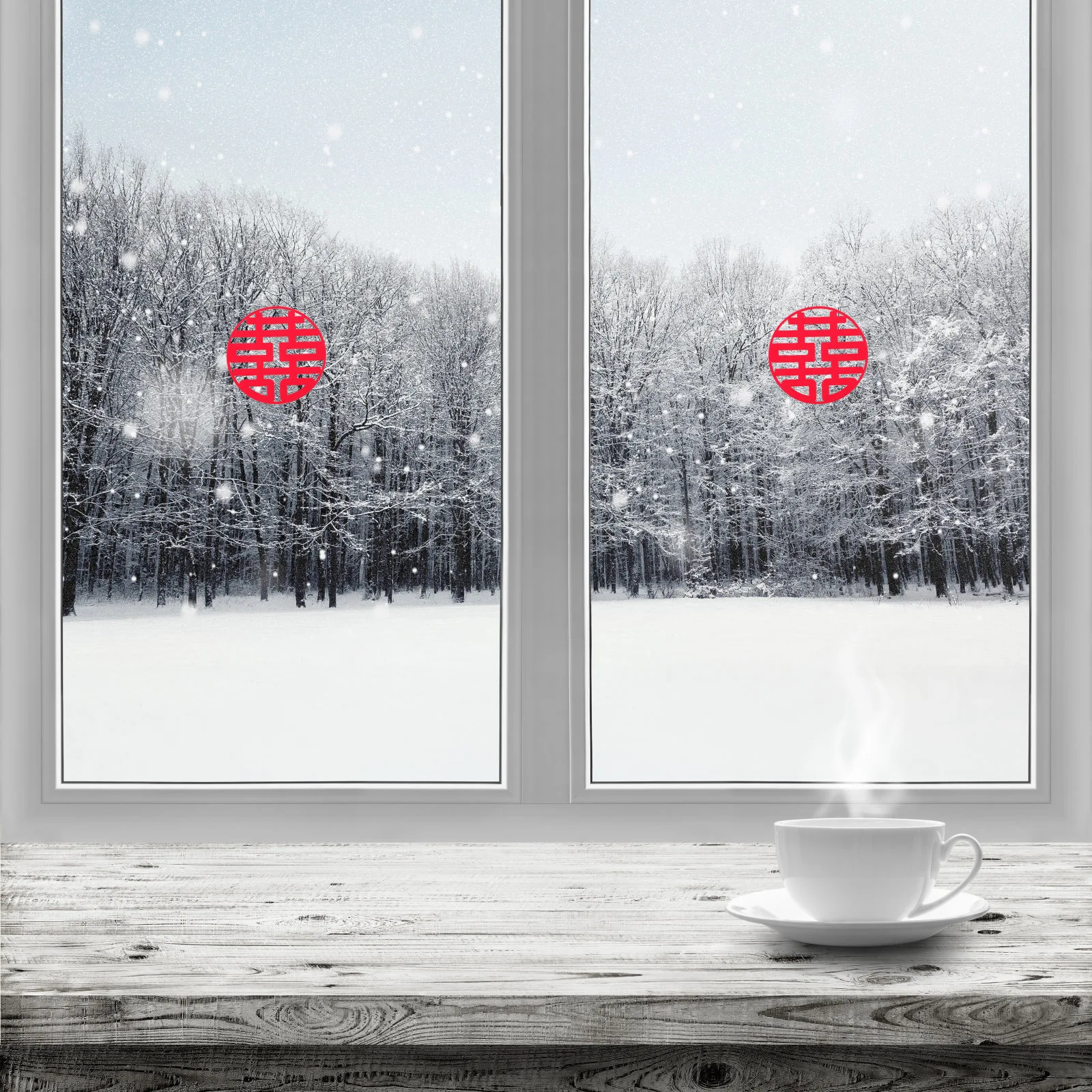 

30Pcs Chinese Wedding Paper-Cut Red Non-Woven Happiness Cut Stickers Wedding Door Decorations Traditional Xi Symbol Festival