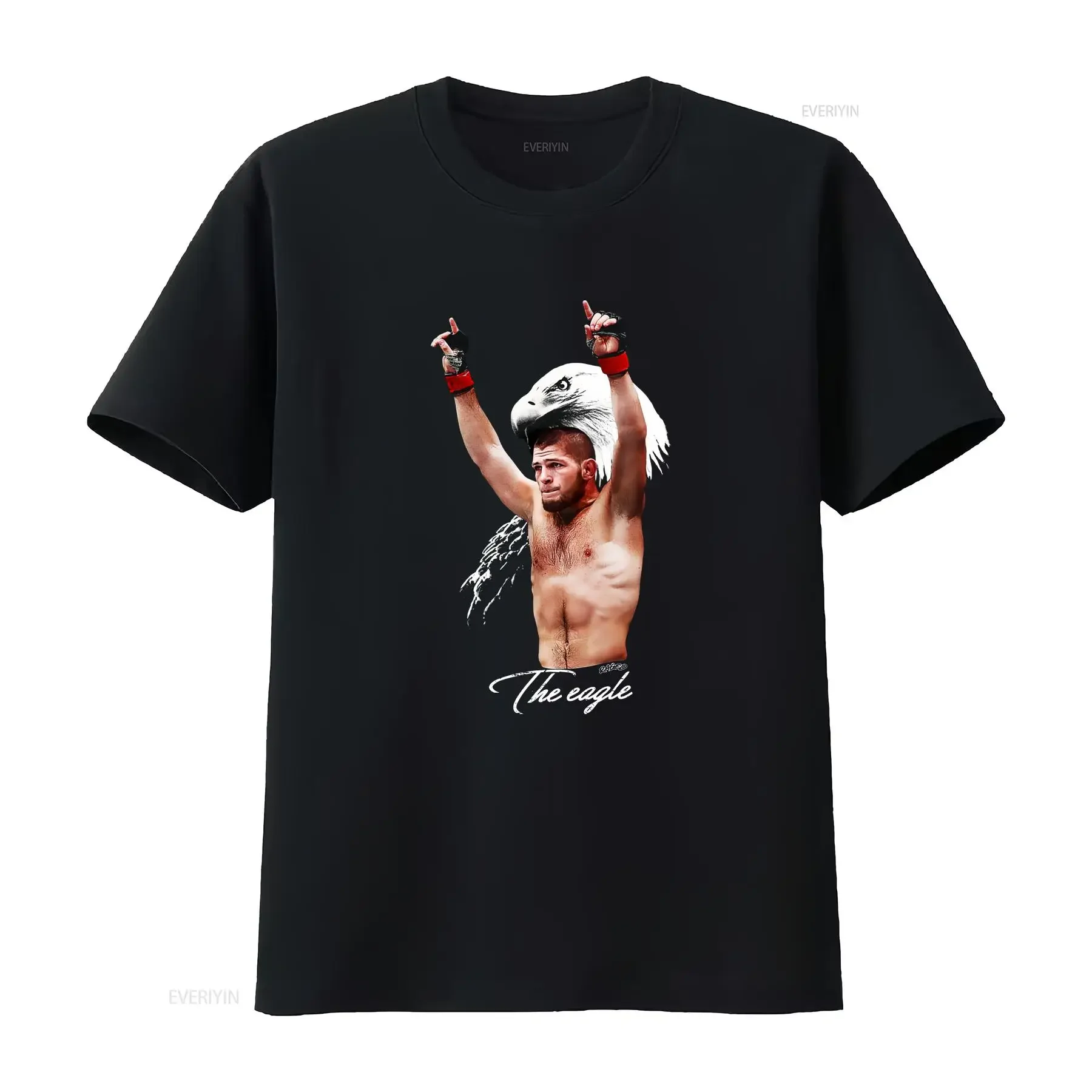 Raged Khabib Nurmagomedov T Shirt vintage Washed Soft Comfortable designer clothes Unisex fashion Stylish Stretched homme