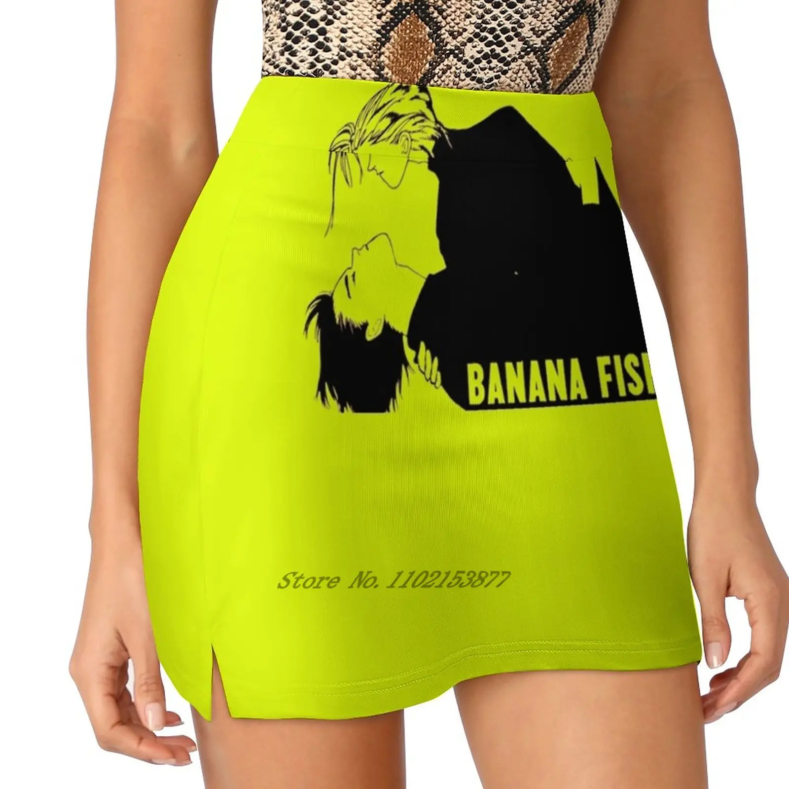 Banana Fish Women Sports Skirt Tennis Golf Dance Fitness Running Yoga Skirts Banana Fish Banana Fish Ash Lynx Eiji Okumura