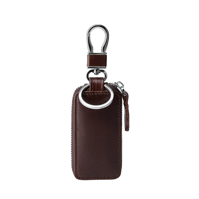 

Universal leather car key bag leather car key bag leather men and women retro oil wax leather key bag key case key wallet