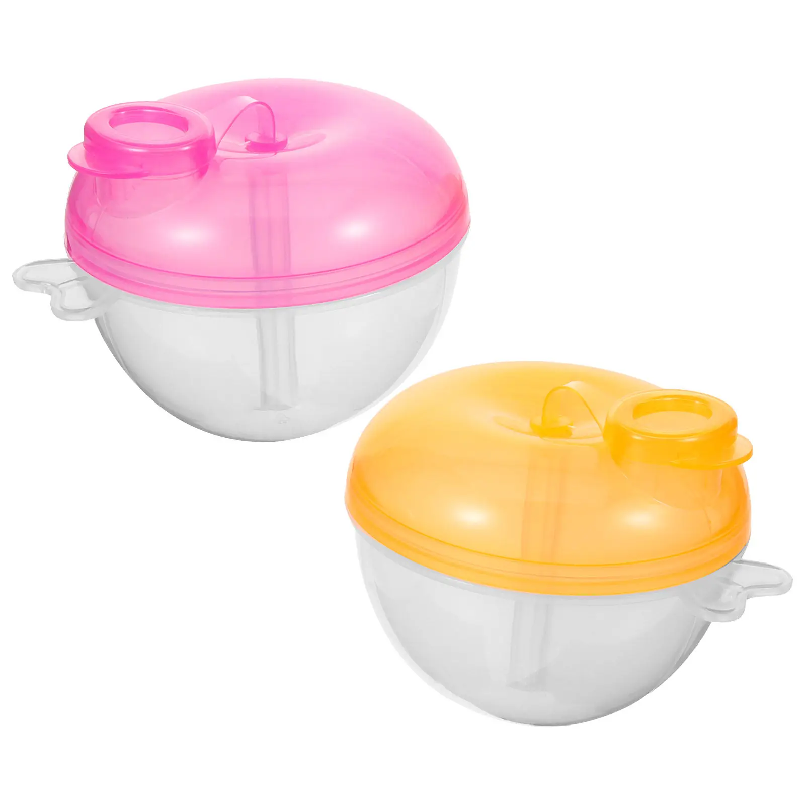 

2Pcs Portable Baby Formula Dispenser with 3 Compartments Travel Milk Powder Container for Infants Safe PP Material Formula