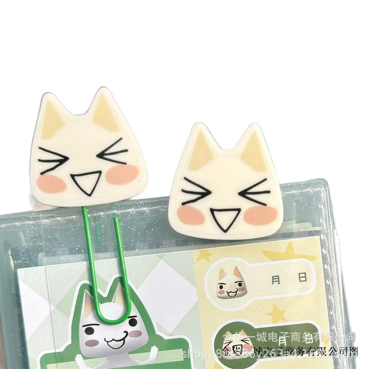 10 PCS Kitten Paper Clip, DIY Hand Account Material Decoration Fixed Clip Accessory, Cultural and Creative Inner Page Pin