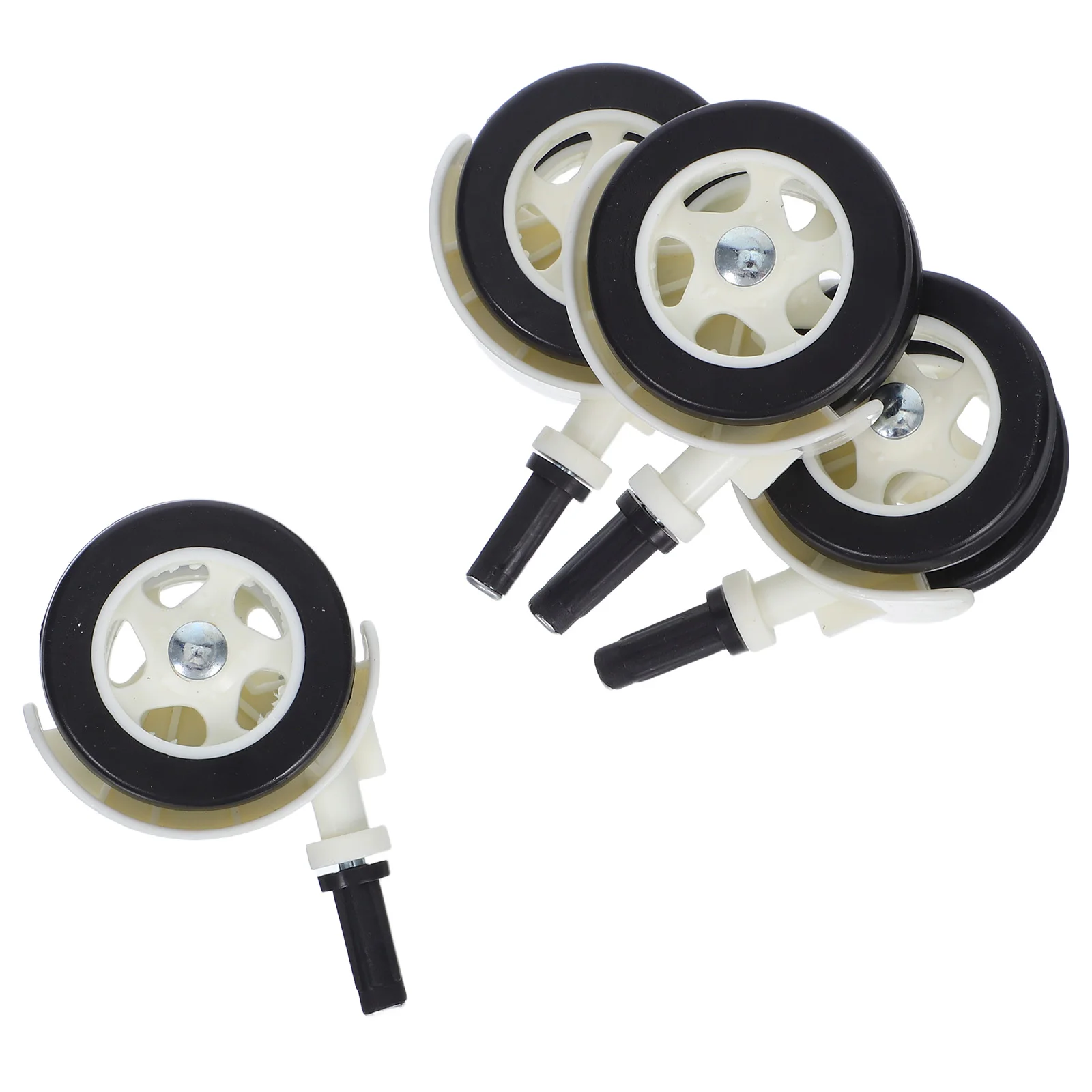 

4pcs Silent Universal Wheels for Baby Walker Shock Absorption Smooth Rolling Caster Furniture Wheelchair-Compatible