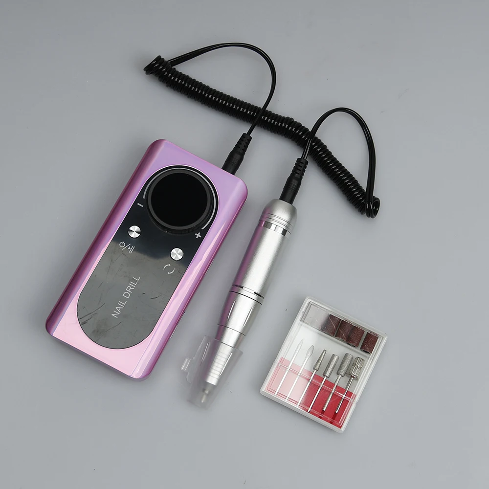 

Electric Nail Drill File Professional: for Acrylic Gel Dip Powder Nails Portable Nail Machine Kit Manicure Pedicure Tools