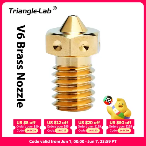 Trianglelab V6 3D Printer Nozzle 1-5mm DFORCE