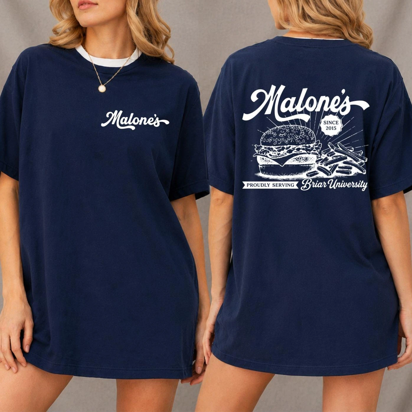 2026 TV Off-Campus Malone's Diner graphic Hannah Wells same style T shirt 100%Cotton Unisex Men‘s Women's T-Shirts Y2k Fans Tee