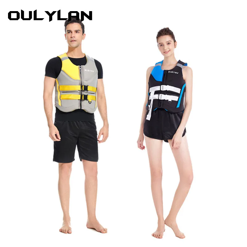 Oulylan Large Buoyancy Life Jacket Adult Life Jacket Vest Sports Swimming Wild Fishing Lifesaving Flood Control Surfing Rescue