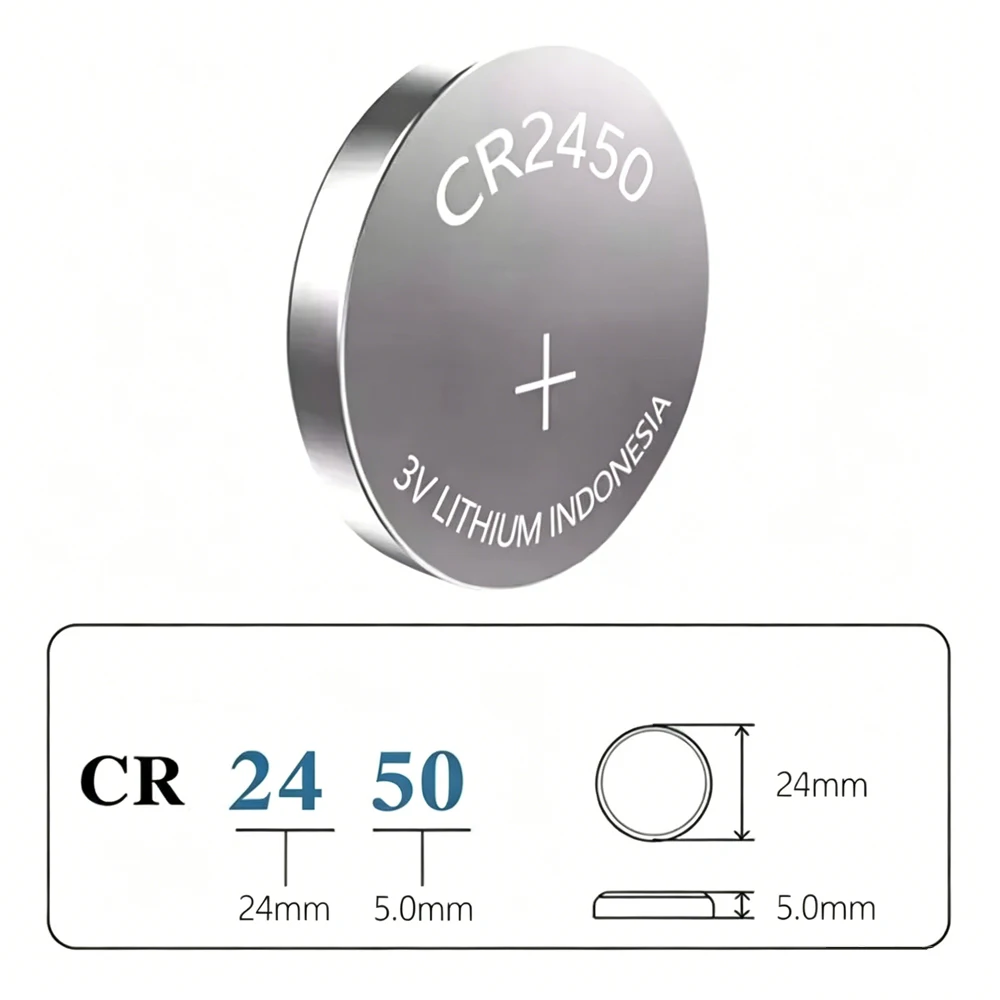 5-50PCS CR2450 Battery 3V 620mAh 5029LC LM2450 DL2450 CR2450N BR2450 Lithium Coin Cell For Car Remote Electronic Scale Calculato