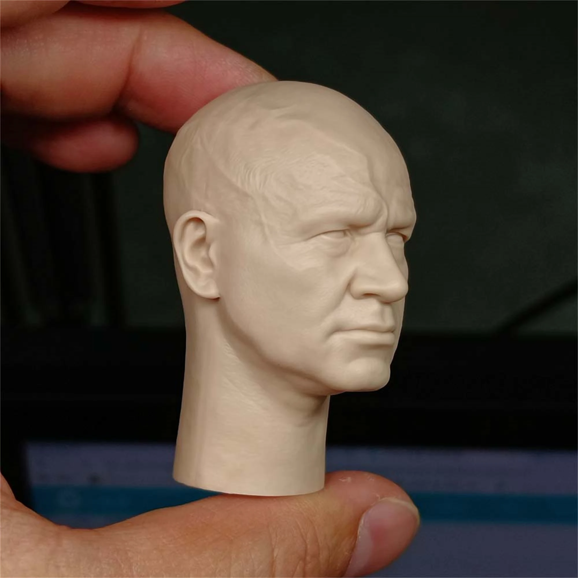 1/6 Scale Unpainted Bounty Hunter Boba Fett Temuera Morrison Head Sculpt Fit for 12'' Action Figure Body