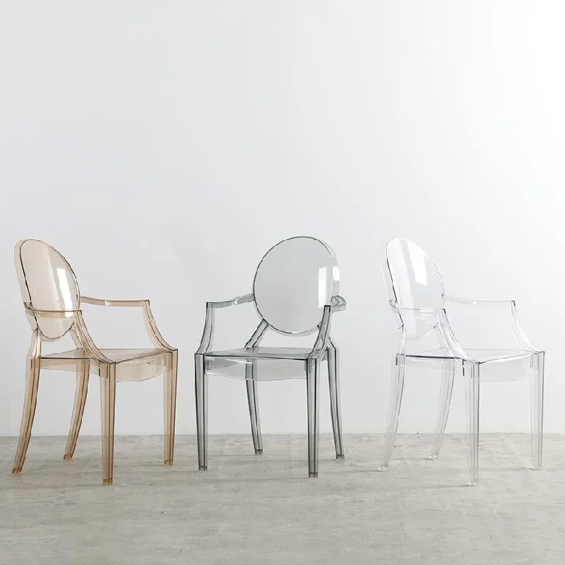 Modern Kitchen Plastic Dining Chair Nordic Restaurant Minimalist Acrylic Clear Dining Chair cadeira de jantar house furnitures