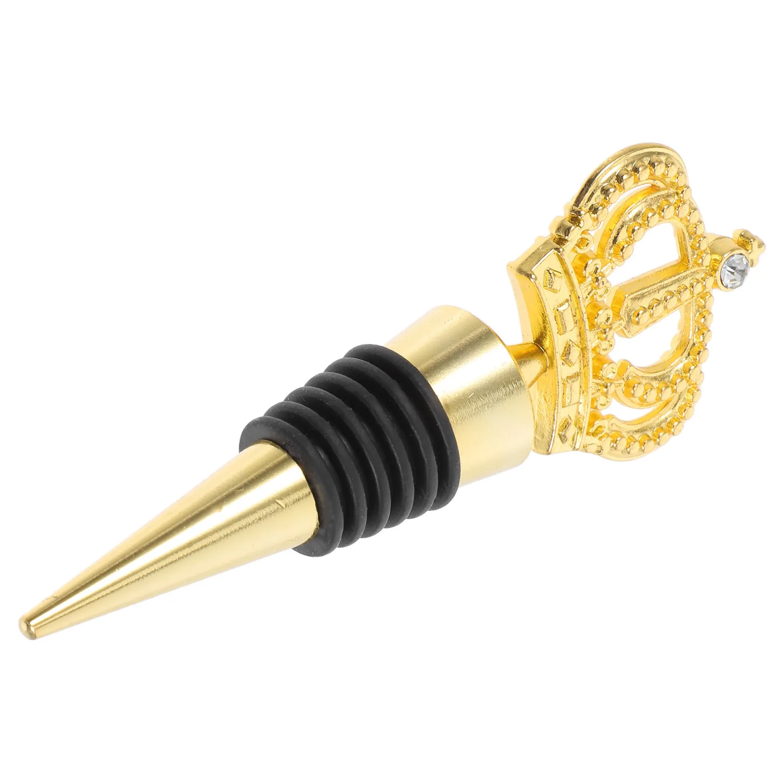 

Stopper Gold Alloy Metal Decorative Bottle Plug Elegant Wine Sealer for Birthday Wedding Gathering Lovers