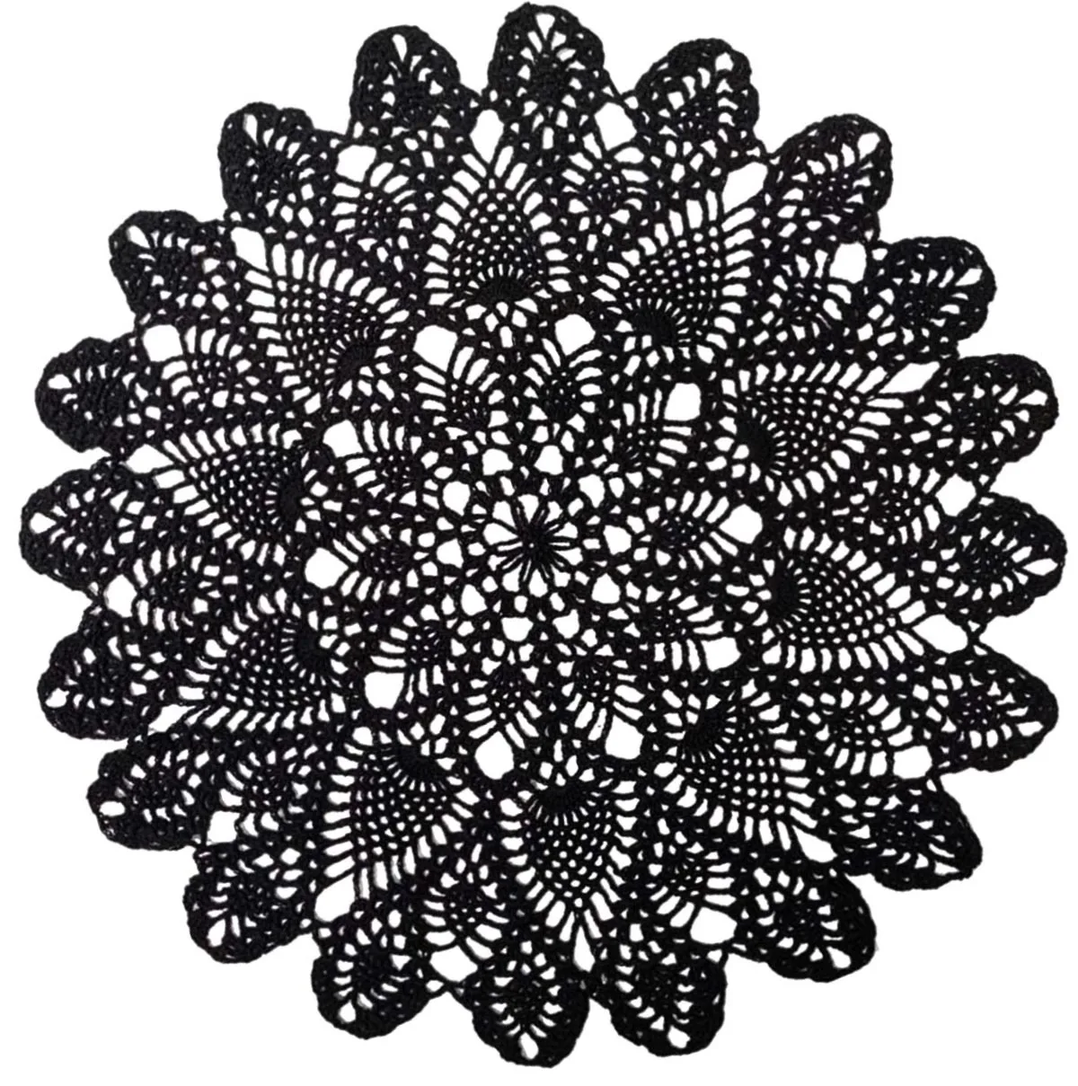 BomHCS   Boho Flower Doilies Handmade Round Crochet Lace Cotton Doilies Table Placemats Vase Pads Mats Doily