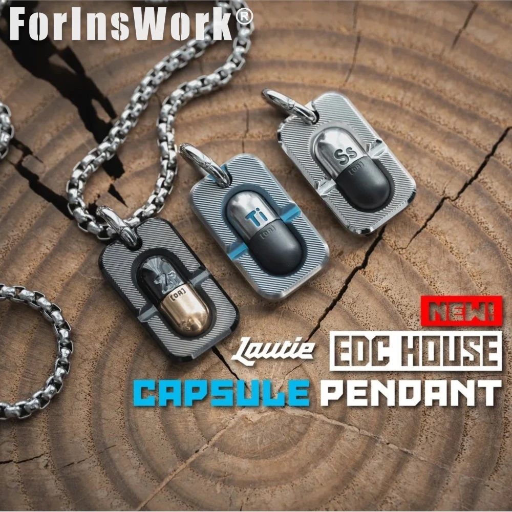 LAUTIE Capsule Pendant EDC House Lightweight EDC Accessories Magnetic Quick-Release Design Fidgets Toys