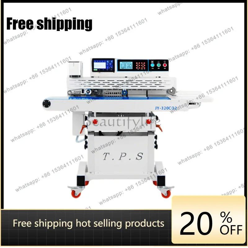 Laser coding continuous vacuum sealing machine carbon dioxide intelligent coding