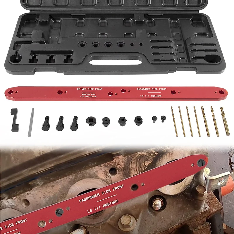 

71400 Manifold Drill Template Replacement for GM/Chevy LSIII 4.8L, 5.3L & 6.0L Motors 1999-2007, Automotive Supplies