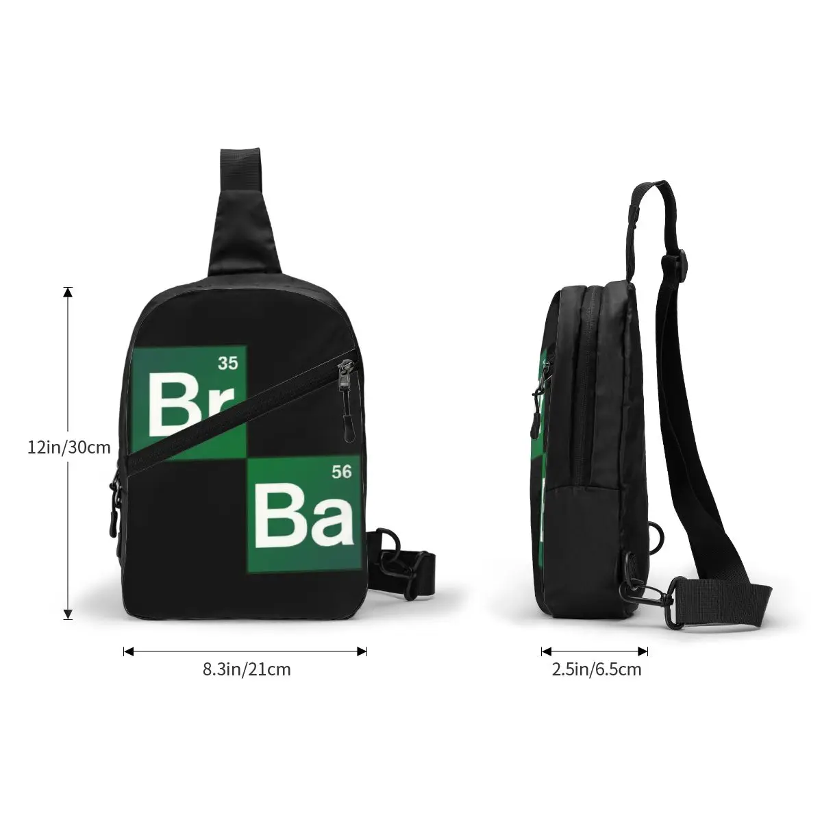 Breaking Bad Elements Crossbody Sling Backpack Men Custom Tv Show Chest Shoulder Bag for Traveling Daypack