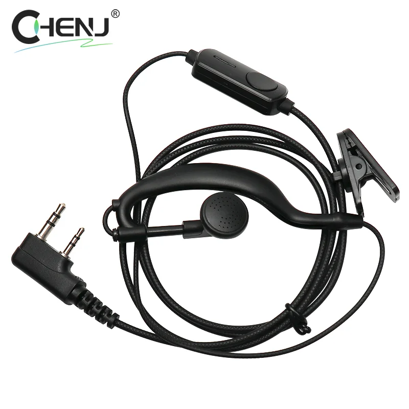 Simple Walkie Talkie Headset Earphone K-Plug Wired Two Way Ham Radio Earpiece For Baofeng BF-888S UV5R Walkie-Talkie Accessories