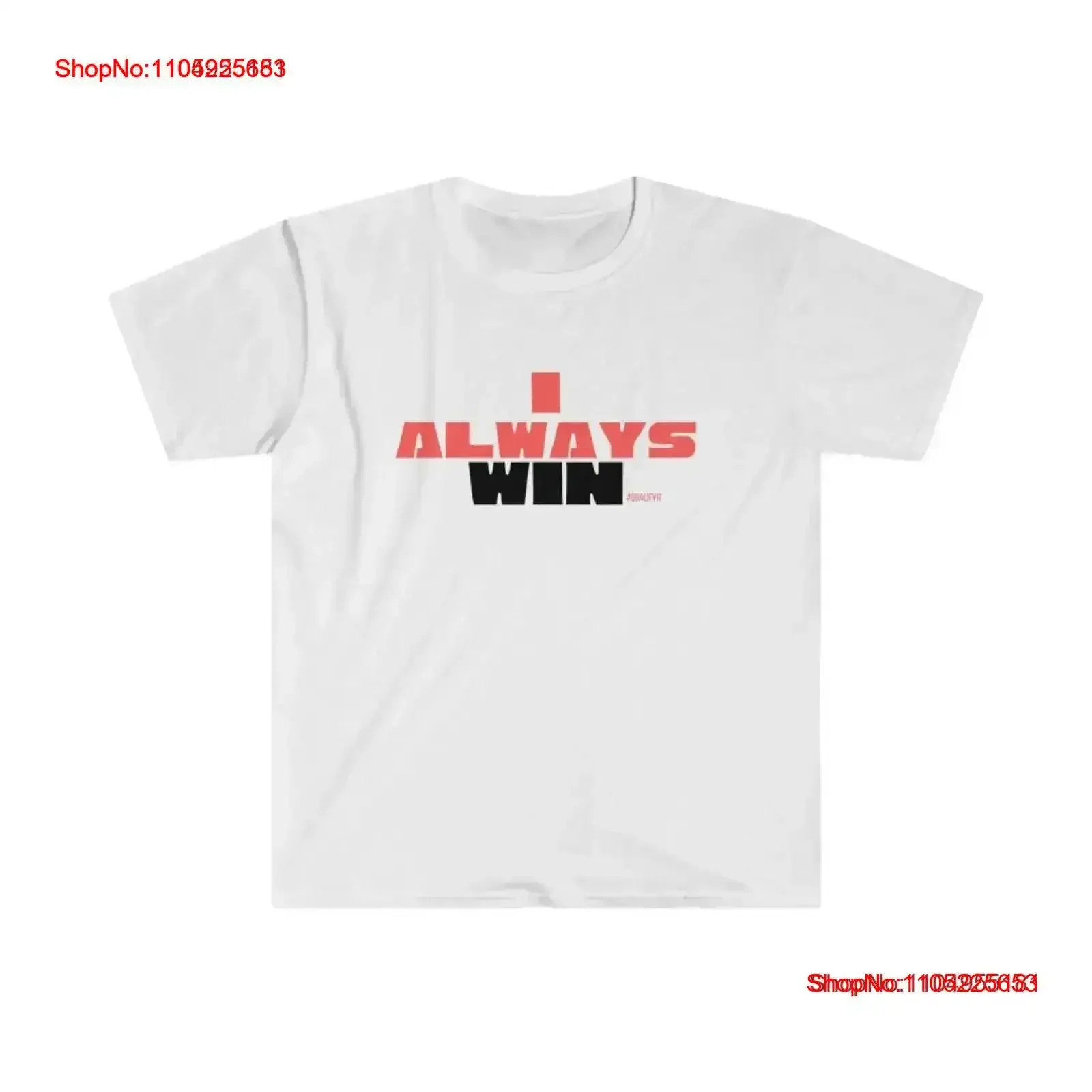 

I Always Win T shirt vintage Washed Slightly graphic Stylish Versatile Top For Everyday Wear Casual homme streetwear vintage