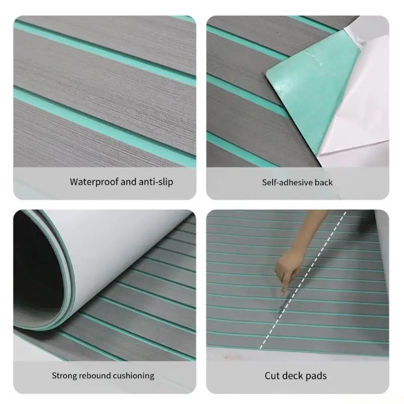 U2JB Marine Floor Deck Pad, Green Accent Cover for Vessel Walkway - view 5