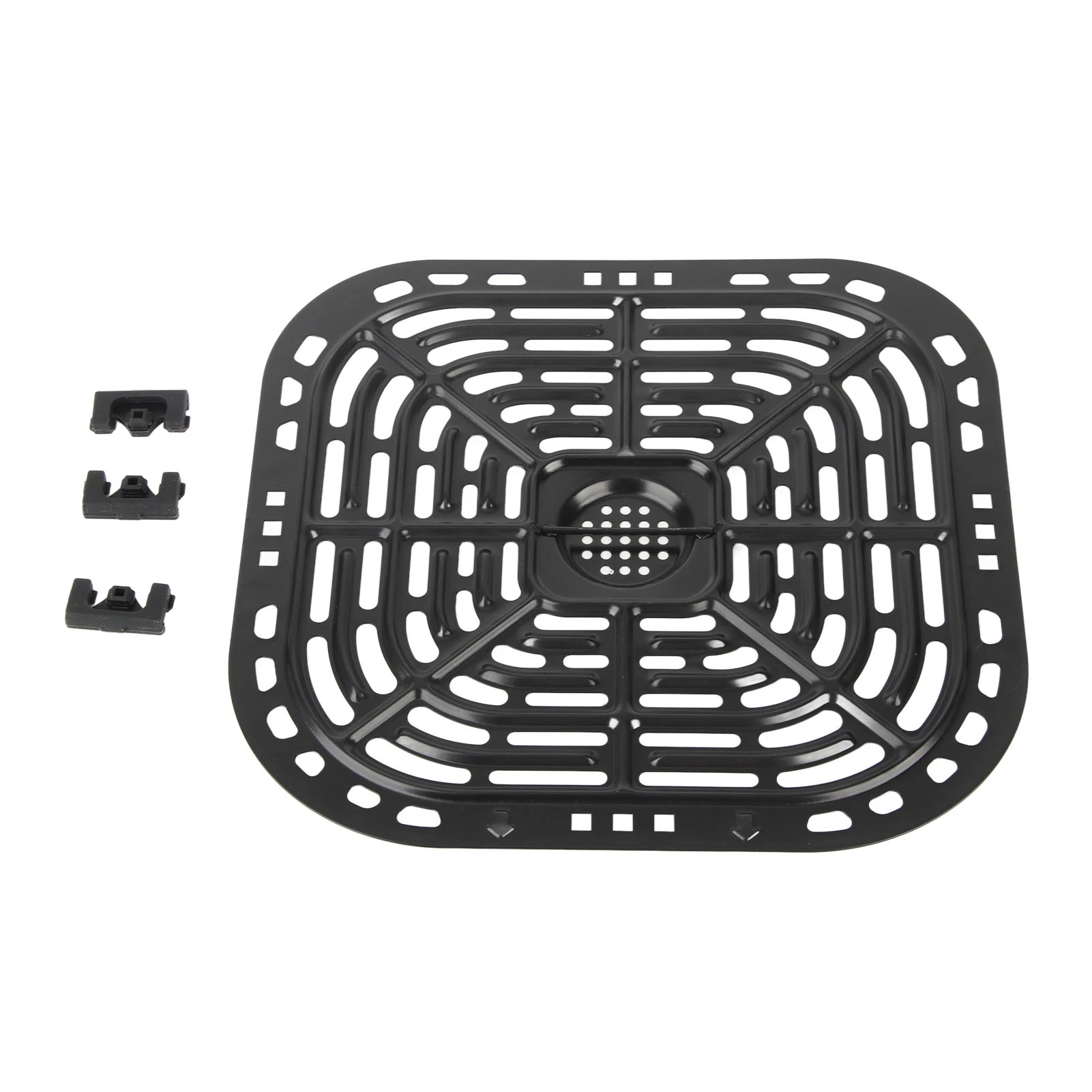 23.5x24.5cm フライヤー交換用グリルパン 304 ステンレス鋼フライヤー交換用クリスパープレートフライヤー交換用グリルパン