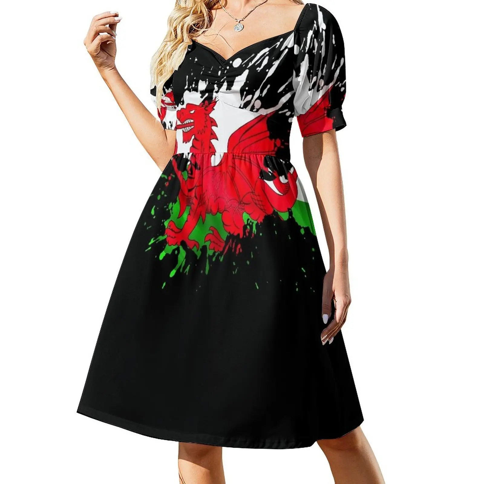 

Wales Flag Dress women clothes elegant chic wedding evening dresses