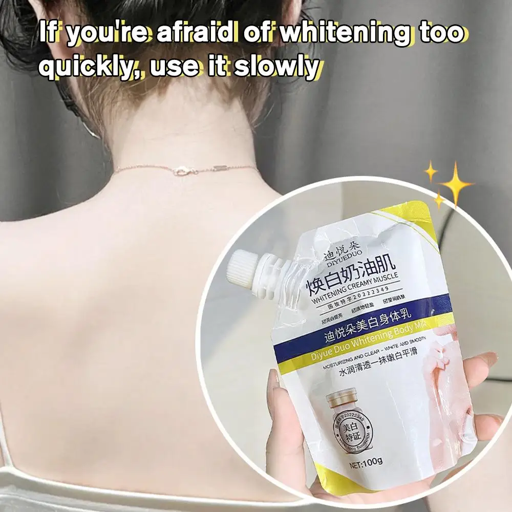 White ning Body Lotion für Frauen 100g koreanische ultra potente aufhellende Hautton Lotion für dunkle Flecken Ganzkörper kalt weiße Haut