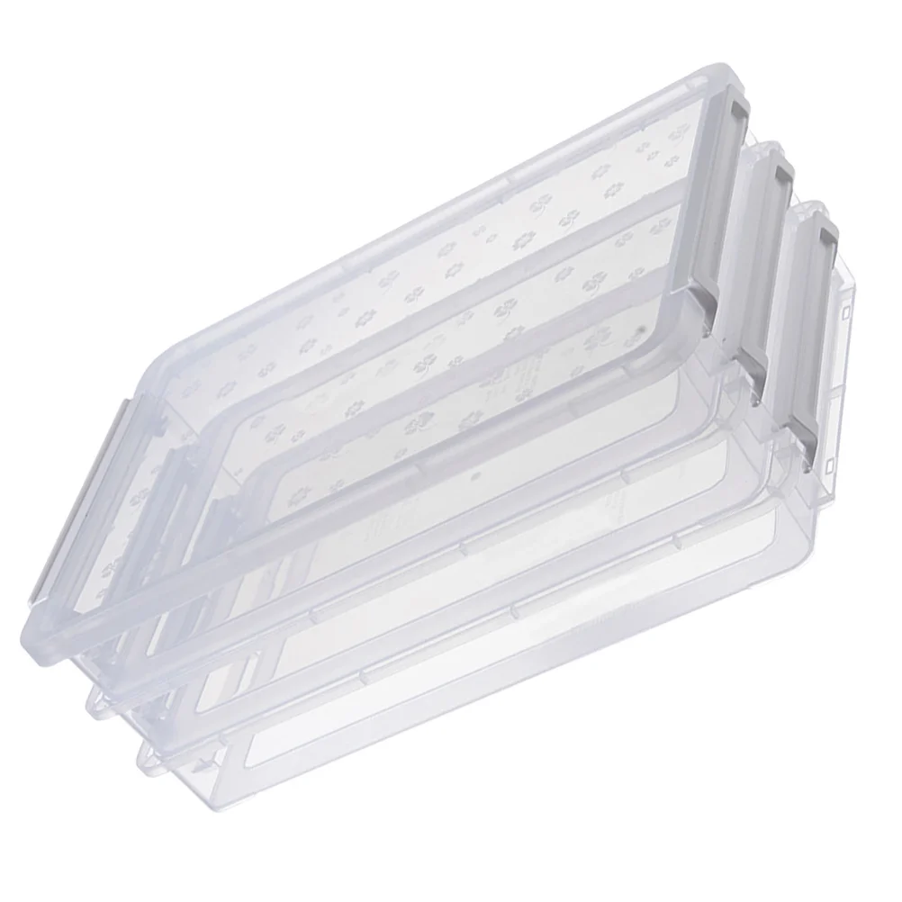 Portable Transparent File Box 400 Sheets Capacity PP Material Document Storage Organizer for Office Study Room Use