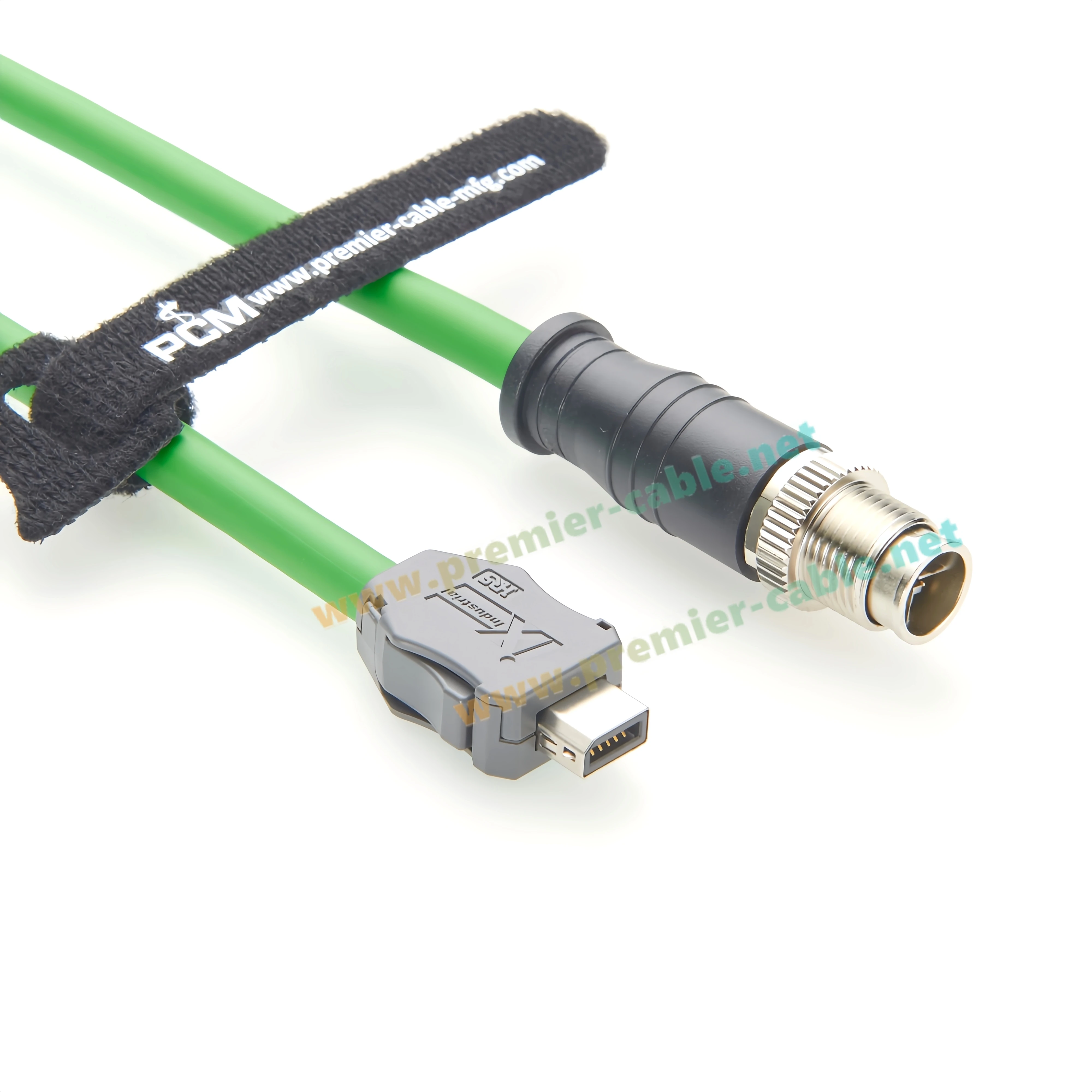 

IX40G-B-10S-CV(7,0) IX B Key to M12 8-контактный шнур X-Code Male IX 10P Тип B Промышленный последовательный кабель Cat6A SFTP для промышленной камеры