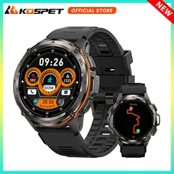 KOSPET TANK T3 Ultra Rugged GPS Smart Watch For Men Compass Altimeter Waterproof 470mAh AMOLED Bluetooth Call Fitness Tracker