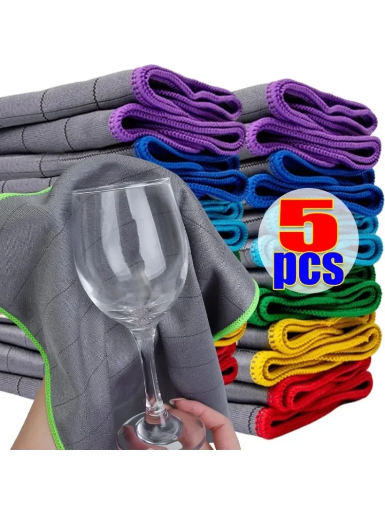 Ultrafine Fiber Carbon Fiber Multi-Function Car Towel Dishcloth Automobile Glass Cloth Water Absorbent Non-Stick Oil Traceless