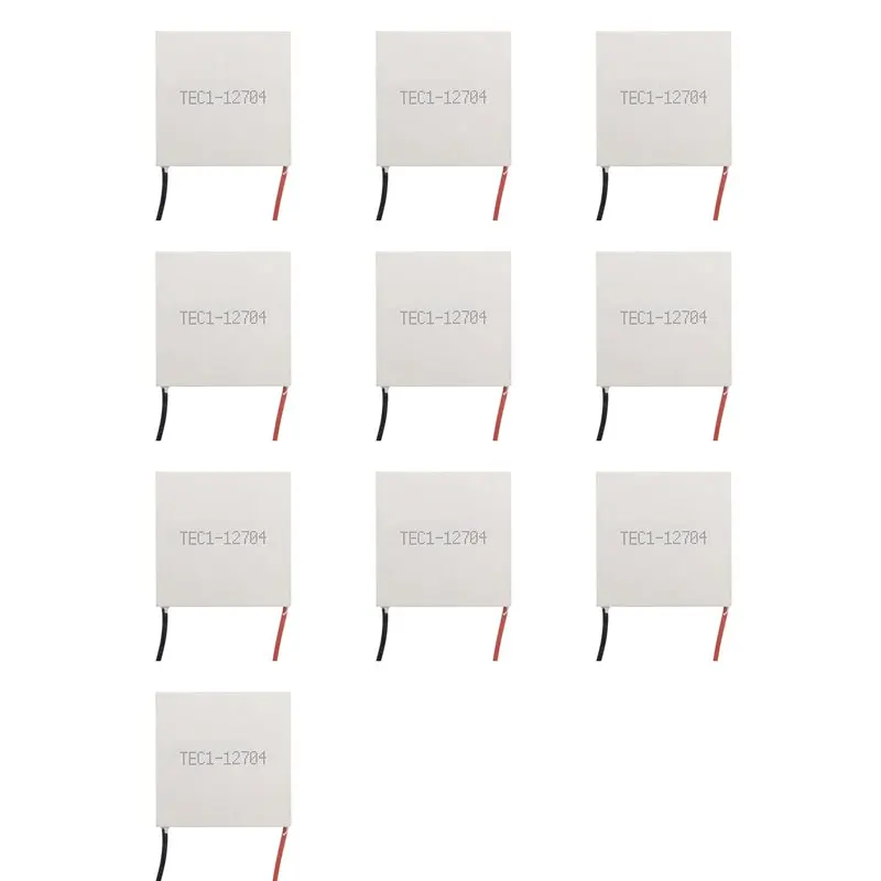 

10X Термоэлектрический охладитель Пельтье TEC1-12704, 30x30 мм, модуль TEC1 12704, 12В 4А, охлаждающий элемент Пельтье