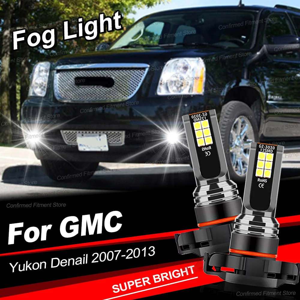 200W 20000LM Canbus Error Free Super Bright Car LED Light Bulbs 5202 Auto LED Front Fog Lamps For GMC Yukon Denail 2007-2013