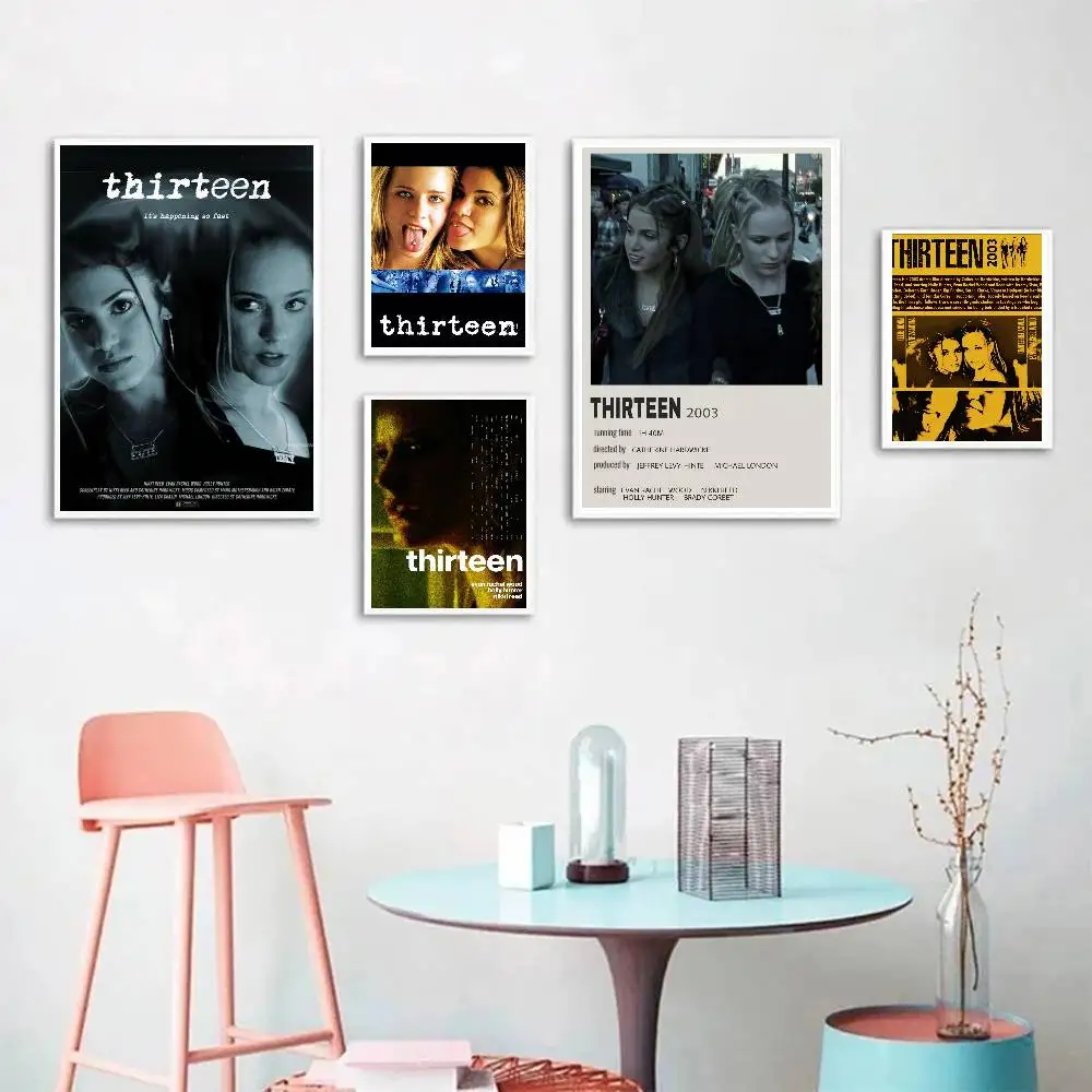 Thirteen Movie Anime Posters Living Room Bar Cafe Quality Canvas Vintage Style Comics Painting Art Home Wall Decor Picture