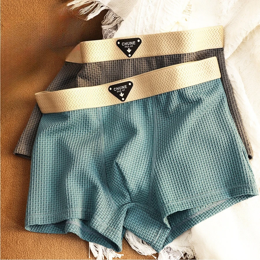 

Ice Silk Mens Panties Homme Hombre Boxers Breathable Seamless Briefs Plus Size M-4XL Men Underwears Sexy Mid-Waist Boxershorts