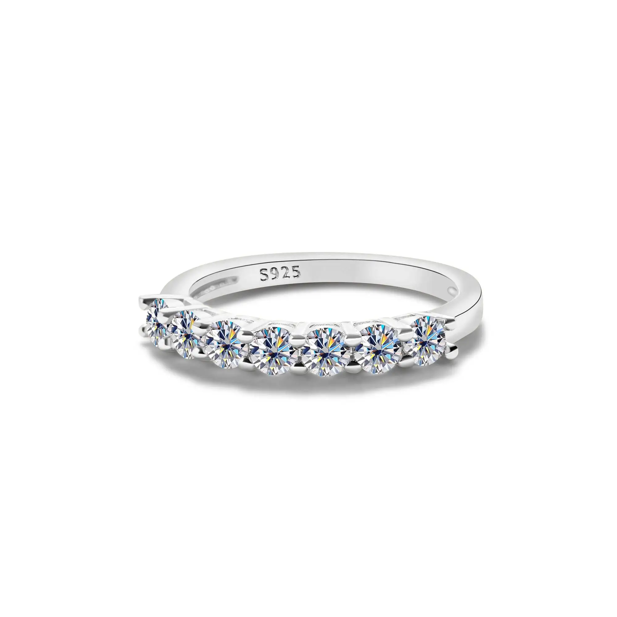 1,0 Karat Königsblau Farbe Moissan ite Ring Sterling Silber massiv Gelbgold Farbe Hochzeit Verlobung ringe für Frauen – Detail 6